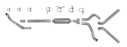 Diamond Eye Performance Diamond Eye KIT 4in TB DUAL SS: 94-97 FORD 7.3L F250/F350 PWRSTROKE NFS W/ CARB EQUIV STDS K4308S K4308S Photo - Unmounted