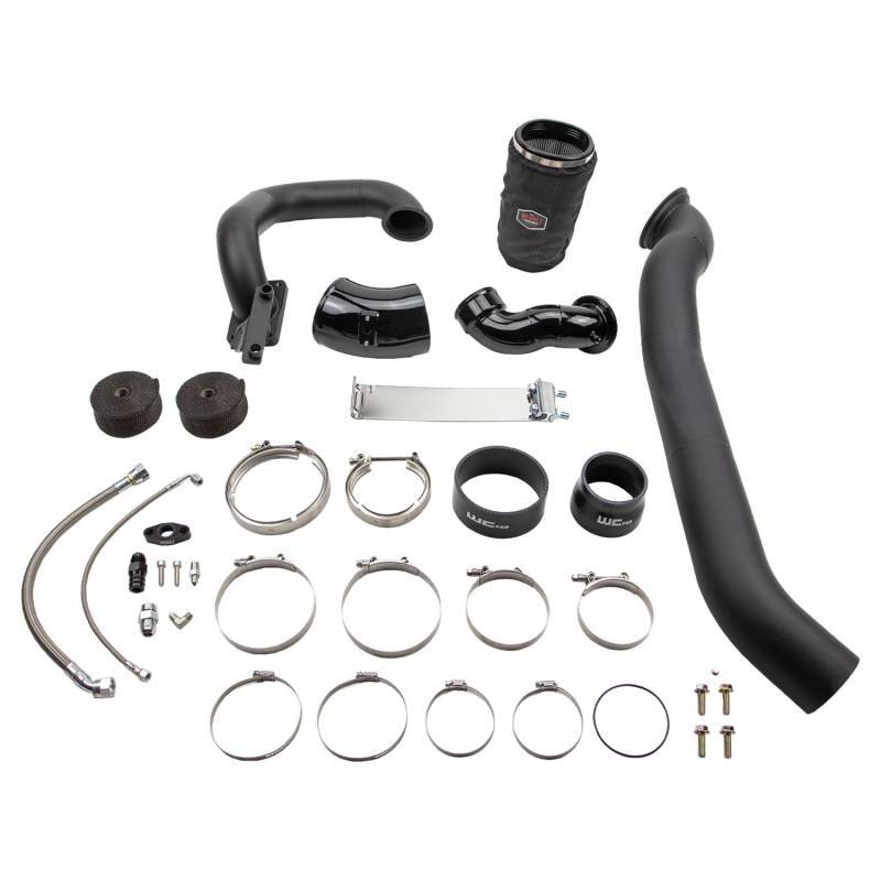 Wehrli 03-07 Dodge 5.9L Cummins S400 Twin Turbo Kit (No Turbo) - WCFab Red WCF100567-RED WCF100567-RED Photo - Primary