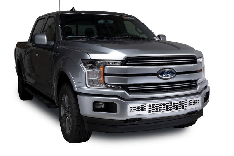 Putco 18-20 Ford F-150 - Hex Shield Style - Polished SS Bumper Grille Inserts 82161 82161 Photo - Mounted