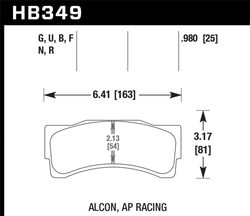 Hawk Performance HAWK ER-1 Brake Pad Sets Brakes, Rotors & Pads Brake Pads - Racing main image