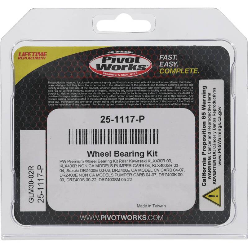 Pivot Works Pw Premium Wheel Bearing 25-1117-P 25-1117-P Photo - Primary