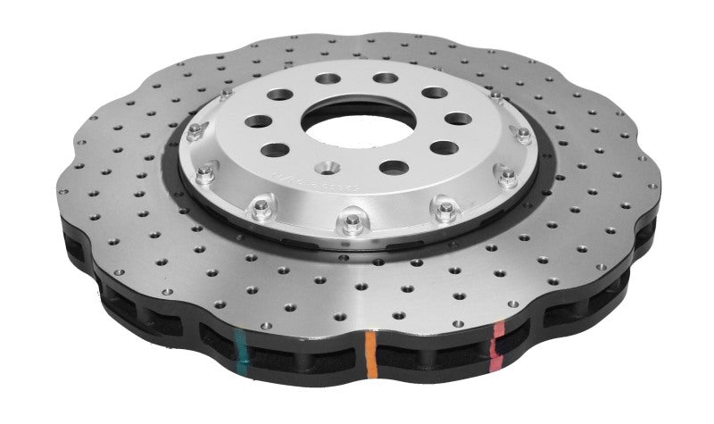 DBA 15-20 Volkswagen Golf R 3.6L Front 5000 Series Cross Drilled Rotor w/Silver Hat 52830WSLVXD 52830WSLVXD Photo - Primary