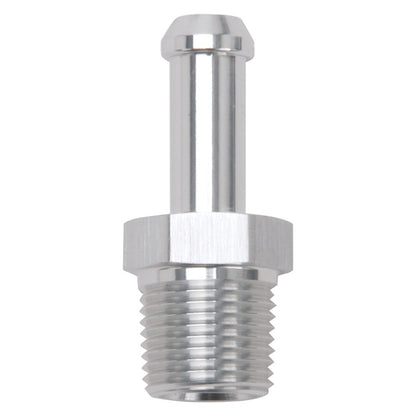 Edelbrock Hose End, Straight, 3/8" NPT to 3/8" Barb, Clear Anodize 8118 Photo - Primary