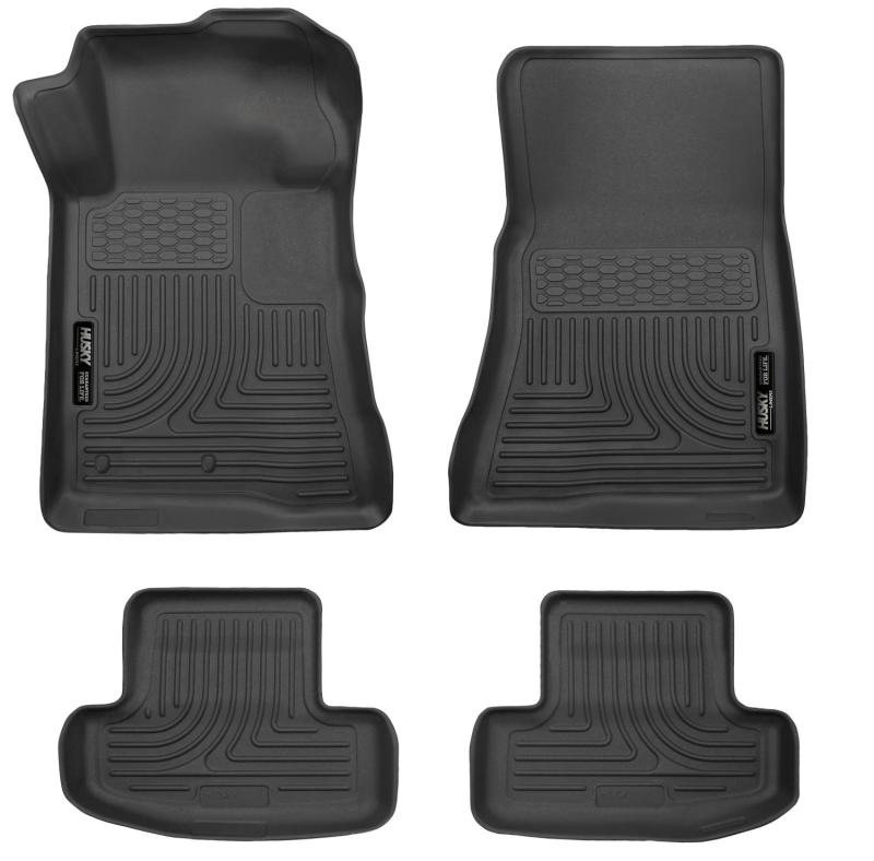 Husky Liners 10-12 Ford Mustang WeatherBeater Combo Black Floor Liners (4pc) 98371 Photo - Primary