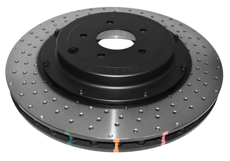 DBA 12-19 Jeep Grand Cherokee SRT8 5000 Series Drilled Front Brake Rotor 2 Piece w/ Hats 52632BLKXD 52632BLKXD Photo - out of package