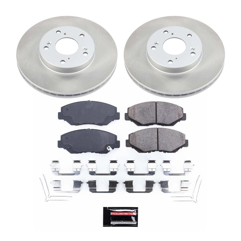 PowerStop Power Stop 03-11 Honda Element Front Semi-Coated Rotor Kit SC1043 SC1043 Photo - Primary