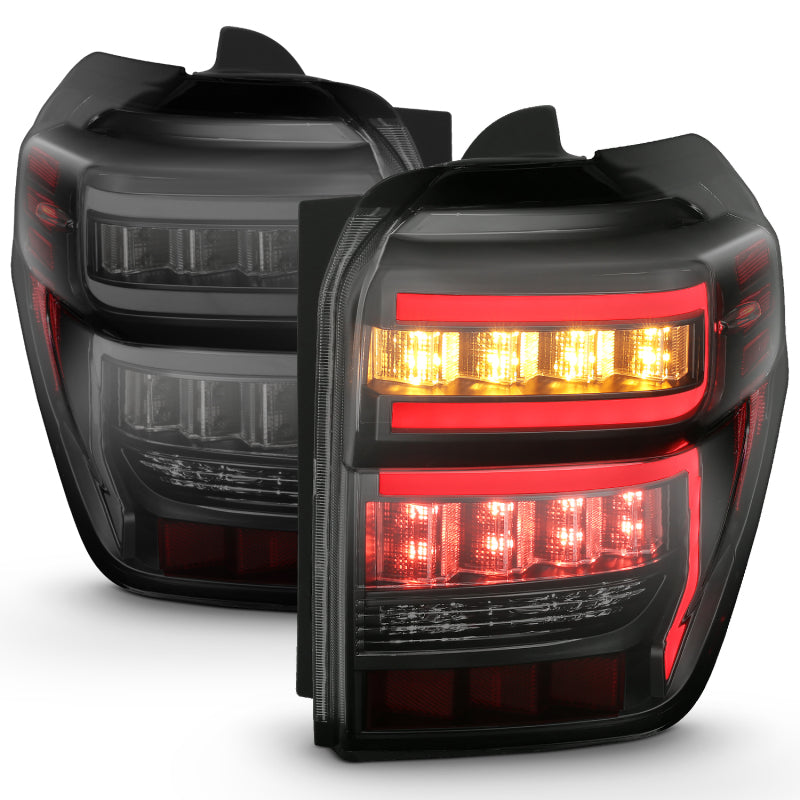 ANZO 2014-2020 Toyota 4Runner T.L Black Housing Smoke Lens Red Light Bar W/Sequential 311312 311312 User 7