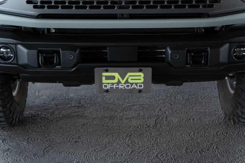 DV8 Offroad 21-23 Ford Bronco Capable Bumper Front License Plate Mount LPBR-04 LPBR-04 Photo - Unmounted