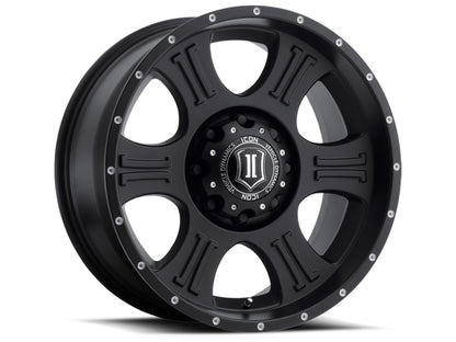 ICON Shield 20x9 8x170 0mm Offset 5in BS 125.2mm Bore Satin Black Wheel 1020908150SB 1020908150SB Photo - Primary