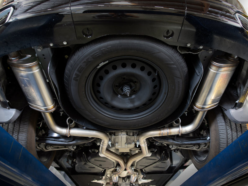 aFe Vulcan Series 2.24in SS Cat-Back Exhaust 21-23 Jeep Grand Cherokee L V8 5.7L 49-38100 49-38100 Photo - Mounted