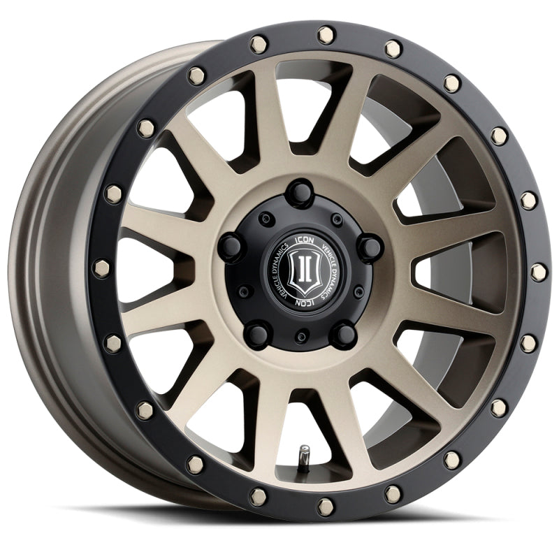 ICON Compression 17x8.5 5x150 25mm Offset 5.75in BS 110.1mm Bore Bronze Wheel 2017855557BR 2017855557BR Photo - Primary