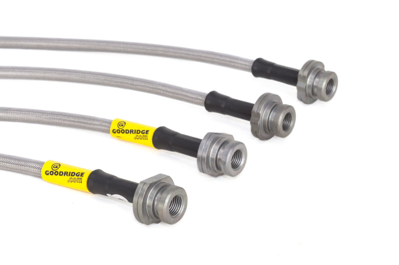 Goodridge 13-15 Nissan Sentra w/ Rear Drum Brakes SS Brake Line Kit 22048 22048 Photo - out of package