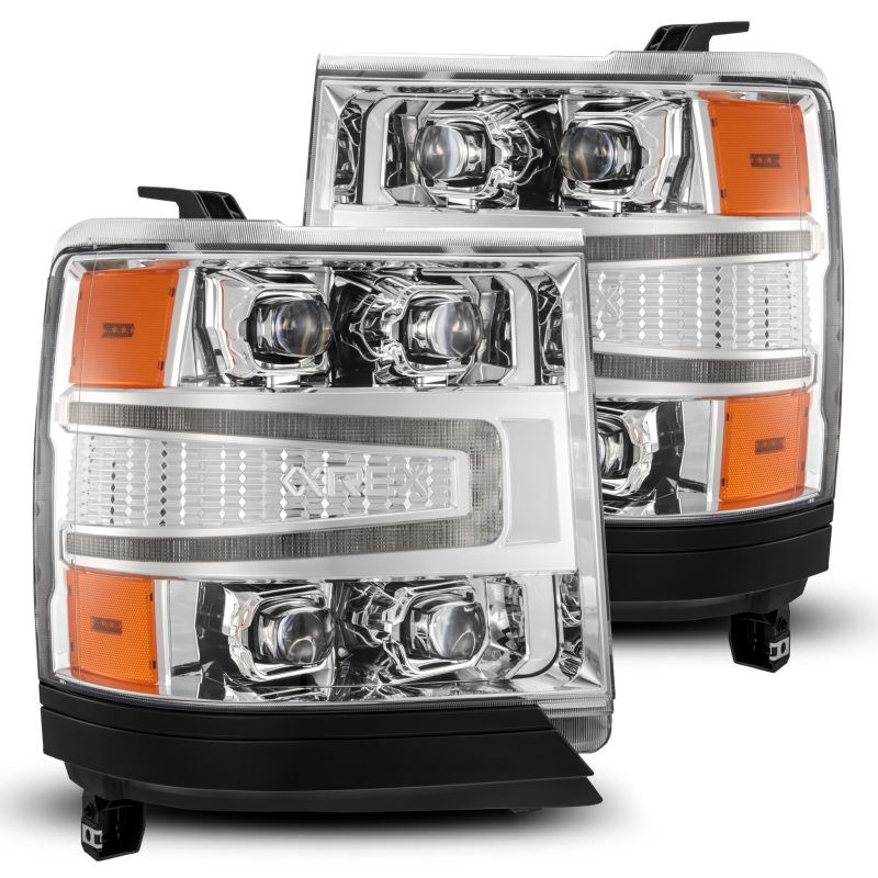 AlphaRex 16-18 Chevy 1500HD NOVA-Series LED Proj Headlights Chrm w/Actv Lgt/SeqSig & DRL(Req 810023) 880238 880238 Photo - Primary