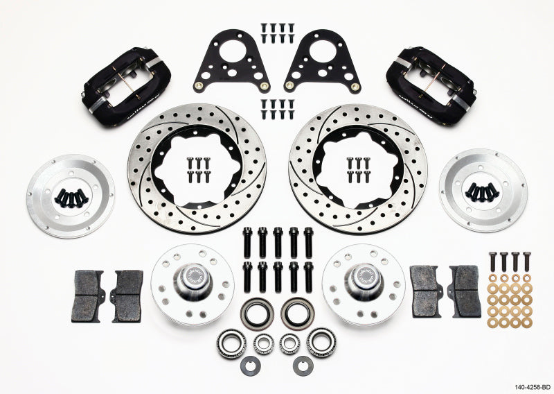 Wilwood Forged Dynalite Front Kit 10.75in Drilled Rotor Art Morrison Strut 140-4258-BD 140-4258-BD Photo - Primary