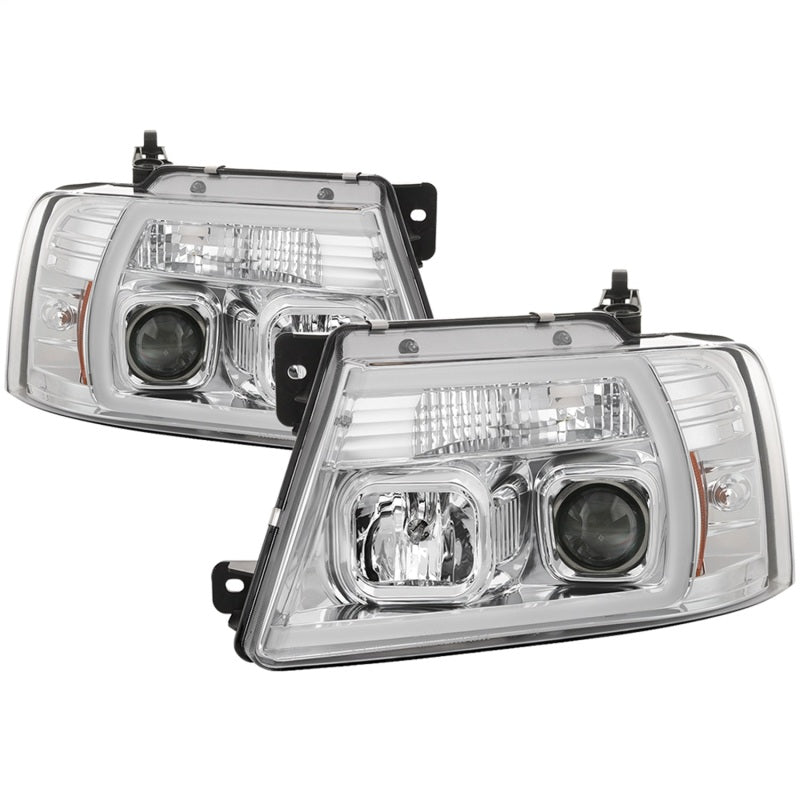 Spyder 04-08 Ford F-150 Light Bar Projector Headlights - Chrome (PRO-YD-FF15004V2-LB-C) 5084637 5084637 Photo - Primary