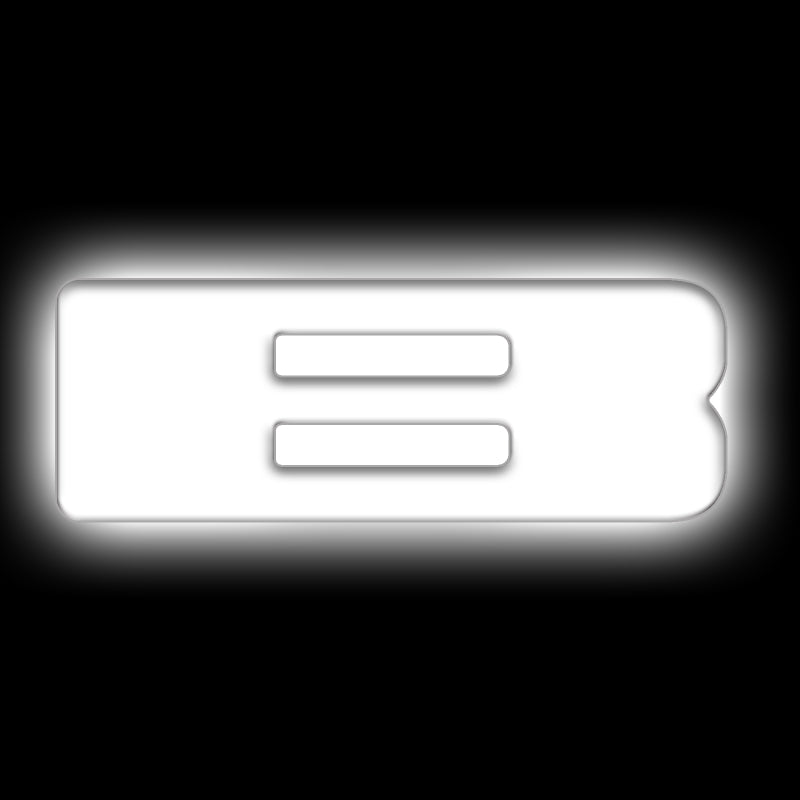 ORACLE Lighting Universal Illuminated LED Letter Badges - Matte White Surface Finish - B 3140-B-001 3140-B-001 Photo - Primary