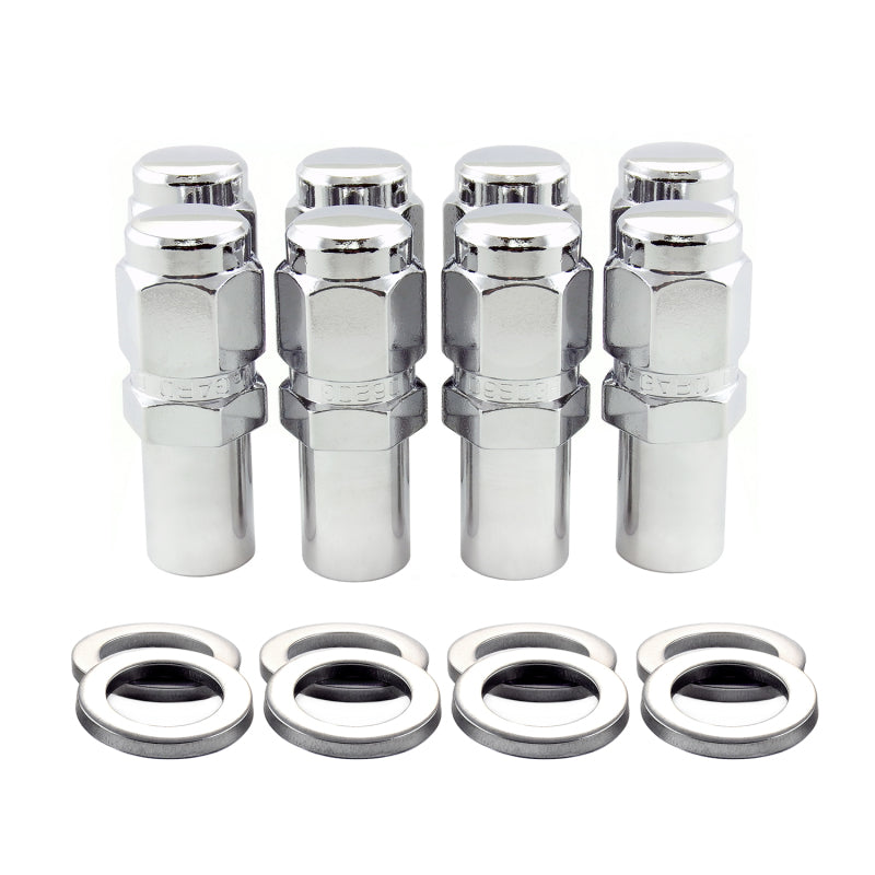 McGard Hex Lug Nut (Long Shank - 1in. / Duplex) 1/2-20 / 7/8 Hex / 2.425in. Length (8-Pack) - Chrome 62820 62820 Photo - Primary