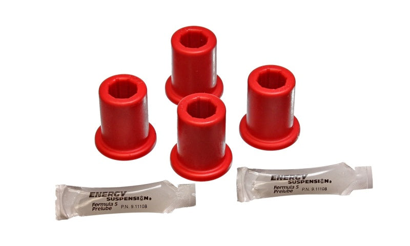 Energy Suspension Frame Shackle Bushing Set Red Toyota Pickup DLX 1989-1995 8.2111R Photo - Primary