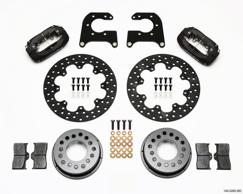 Wilwood FDL Rear Drag Kit, Drilled Rotor, Small Ford 2.66" Offset 140-0262-BD Photo - Primary