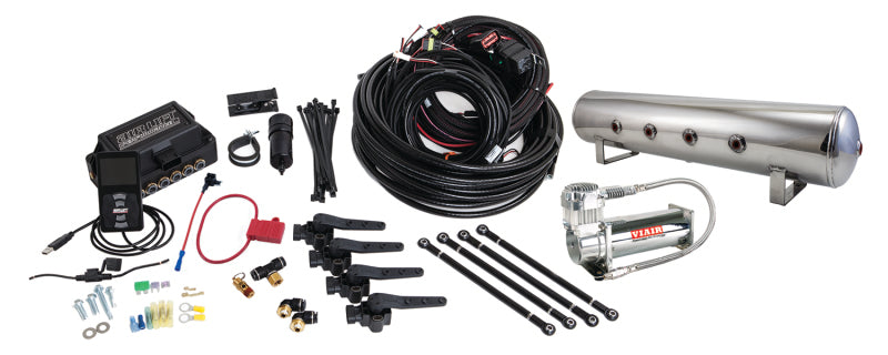 AIRLIFT 3H(1/4" Air Line,4 Gallon 7-Port Lightweight Polished,VIAIR 444C Comp) 27794 Photo - Primary