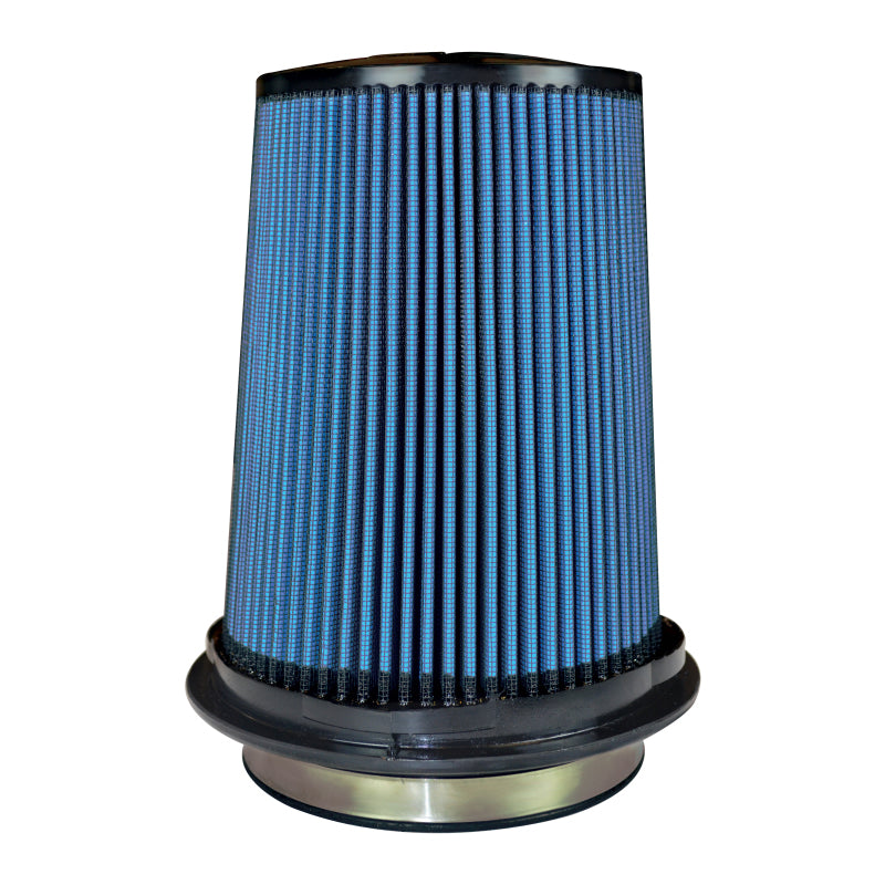 Injen SuperNano Web Dry Air Filter - 5in Flange ID / 7in  Base / 7.9in Media Height / 5in Top X-1107-BB X-1107-BB Photo - Primary