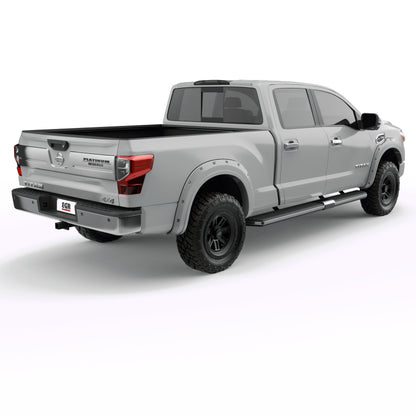 EGR 16+ Nissan Titan XD Bolt-On Look Color Match Fender Flares - Set - Blizzard 795904-QAK 795904-QAK Photo - Mounted