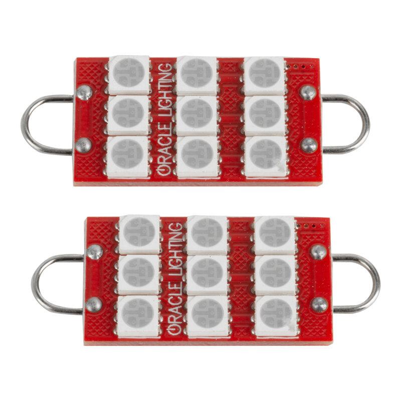 ORACLE Lighting Oracle 44MM 6 LED 3 Chip - Loop Festoon Bulbs (Pair) - Red 5209-003 5209-003 Photo - Mounted