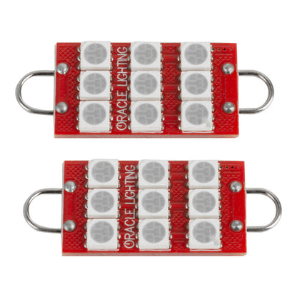 ORACLE Lighting Oracle 44MM 6 LED 3 Chip - Loop Festoon Bulbs (Pair) - Red 5209-003 5209-003 Photo - Mounted