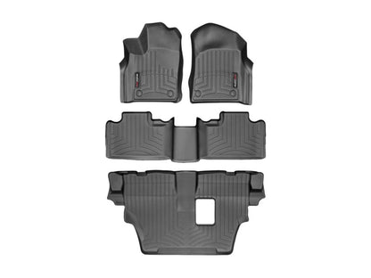 WeatherTech 16+ Dodge Durango Front And Rear FloorLiner - Black 449301-44324-2-3 Photo - Primary