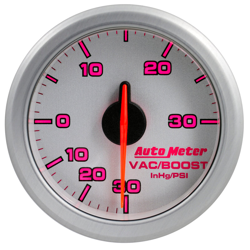 Autometer 2-1/16" Boost/Vac, 30 IN HG/30 Psi, Airdrive, Silver 9159-UL User 7
