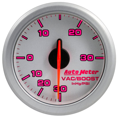 Autometer 2-1/16" Boost/Vac, 30 IN HG/30 Psi, Airdrive, Silver 9159-UL User 7