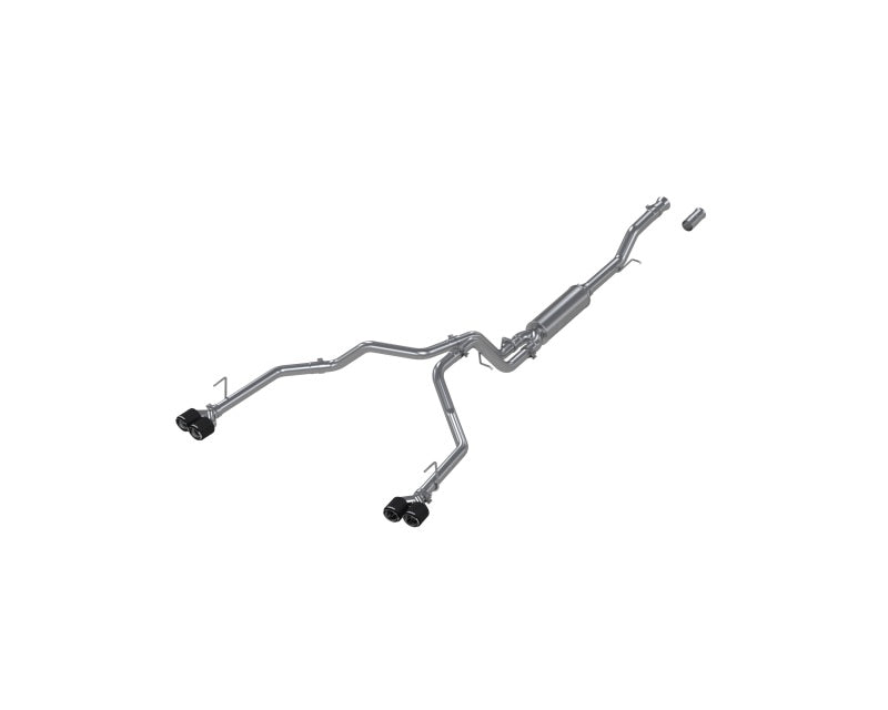 MBRP 21-24 Chevrolet Surburban XL 5.3L 3in T304 SS 2.5in Dual Split Carbon Fiber Cat-back S50593CF S50593CF Photo - Primary