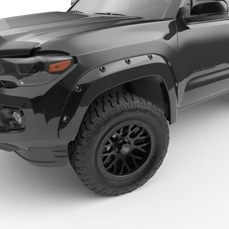 EGR 16+ Toyota Tacoma w/Mudflap Bolt-On Look Color Match Fender Flares - Set - Black 795084-202 795084-202 User 1