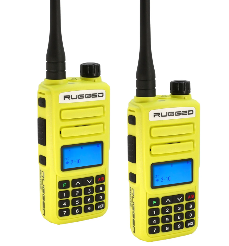 Rugged Radios 2 PACK - Rugged GMR2 PLUS - GMRS / FRS Two Way Handheld Radios Safety Yellow GMR2-PLUS-2-PACK-HV GMR2-PLUS-2-PACK-HV User 1