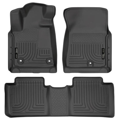 Husky Liners 2014 Toyota Tundra Crew Cab Pickup WeatherBeater Black Front & 2nd Sea 99561 Photo - Primary