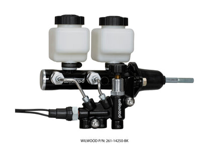 Wilwood Tandem Remote M/C Kit w L/H Brkt & Prop Valve 261-14250-BK Photo - Primary