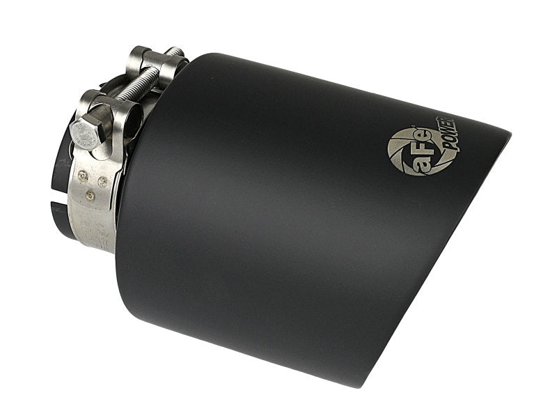 aFe Takeda 304 SS Clamp-On Exhaust Tip 2.5in. Inlet / 4.5in. Outlet / 7in. L - Black 49T25454-B072 49T25454-B072 Photo - Primary