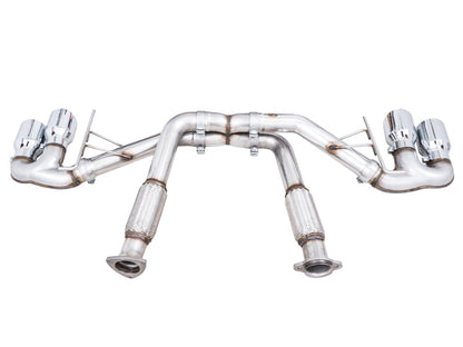AWE Tuning 2020 Chevrolet Corvette (C8) Track Edition Exhaust - Quad Chrome Silver Tips 3020-42080 3020-42080 Photo - out of package