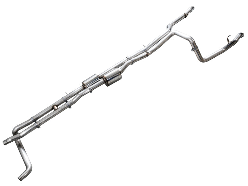 AWE Tuning AWE 4th Gen GM 1500 6.2L Catback Split Rear Exit (w/ Bumper Cutouts) - OE Tips 3015-31202 3015-31202 Photo - out of package