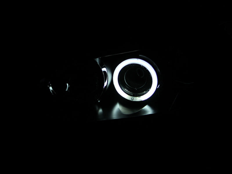 Anzo 2004-2008 Mazda 3 Projector Headlights w/ Halo Black (CCFL) 121228 Photo - Mounted