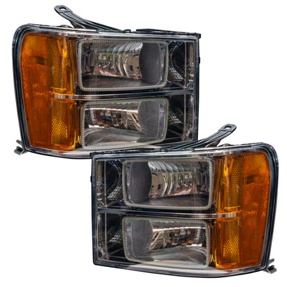 ORACLE Lighting Oracle 07-13 GMC Sierra SMD HL - Square Ring Design - White 7054-001 7054-001 Photo - lifestyle view