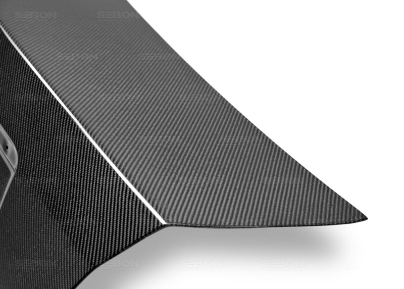 Seibon Carbon Fiber Trunk Lid For 2008-2014 Subaru WRX/STi 4DR TL0809SBIMP4D-OE Photo - Primary