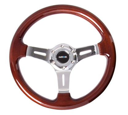 NRG Classic Wood Grain Wheel 330mm 3 Spoke ST-015-1CH Photo - Primary