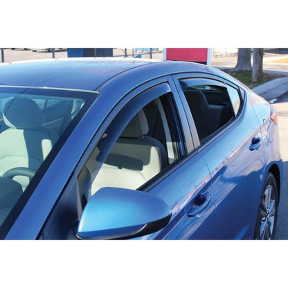 Westin 17-19 Hyundai Elantra In Channel Wind Deflector 4pc - Smoke 72-43489 72-43489 Photo - Mounted