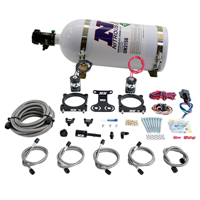 Nitrous Express 2024+ Ford Mustang 5.0L Dual Throttle Body Plate System w/10lb Bottle 20964-10 20964-10 User 1
