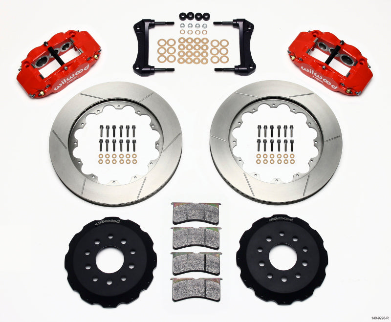 Wilwood FNSL6R Front Hat Kit, 14.00", Red, 88-93 Corvette C4 140-9298-R Photo - Primary
