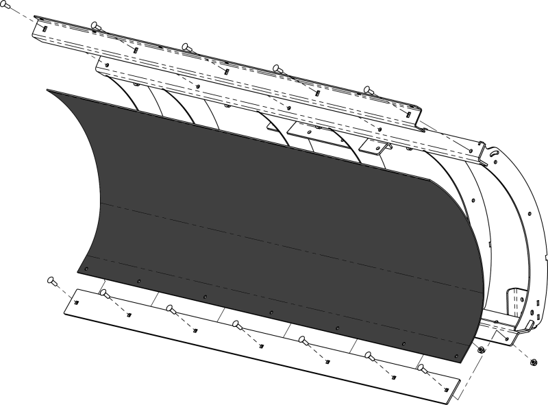 KFI Replacement Poly Blade 60 in. 105858-R 105858-R Photo - Primary