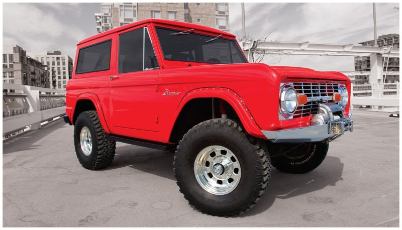Bushwacker 66-77 Ford Bronco Cutout Style Flares 2pc - Black 20001-07 20001-07 Photo - Primary