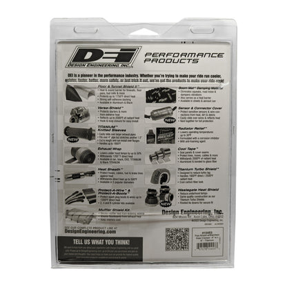 DEI Pipe Shield 4in w x 8in - w/ Stainless Steel Clamps - Titanium 10453 10453 Photo - Unmounted