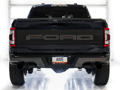 AWE Tuning AWE Gen 3 Ford Raptor SwitchPath Exhaust  - Diamond Black Tips 3025-33356 3025-33356 Photo - Mounted